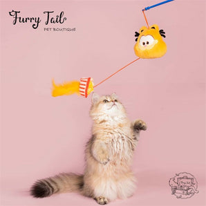 PETSVILLE Garfield Style Cat Interactive Toy - Garfield Cute Teaser