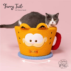 PETSVILLE Garfield Style Cocoa Cup Rotating Cat Climbing Stand