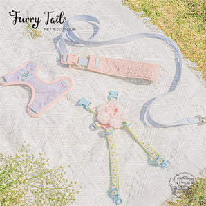 Tuffhound Spring Blossom Pet Dog Cat 2-Pieces Harness & Leash