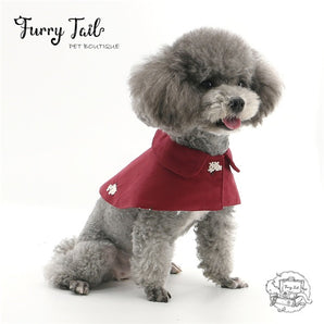 Fairytale Style Little Red Cloak For Pet Dog Cat Clothes