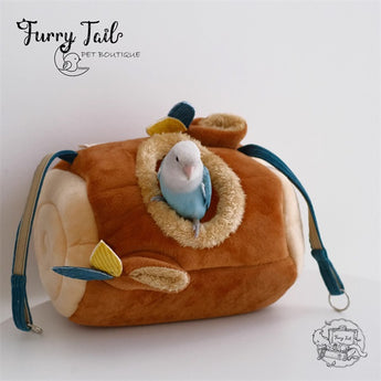 Warm Pet Bird Parrot Small Pet Plush Hammock Shed Nest