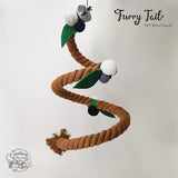 Pet Bird Parrot Playing Toy Stand Hanging Climbing Rope