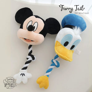 DISNEY Genuine Mickey Mouse Series Pet Dog Cat Interactive Toy - Knot Toys