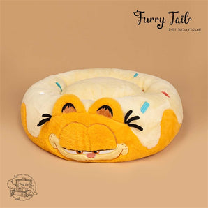 PETSVILLE Garfield Style Pet Dog Cat Cushion Doughnut Bedding Nest