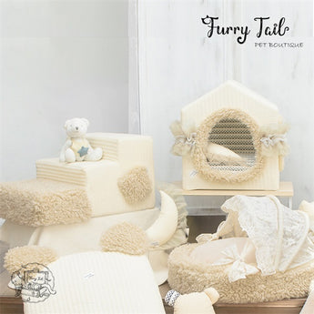 Petman Teddy Bear Pet Cat Dog Bedding Series House Cradle Stairs