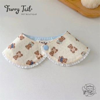 Teddy Bear Dog Cat Small Pet Bib Cape Accessories Bandana