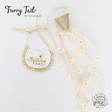 Golden Daisy HBD Dog Cat Birthday Bandana Outfit Bib Set Party Hat