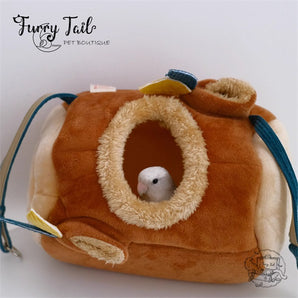 Warm Pet Bird Parrot Small Pet Plush Hammock Shed Nest