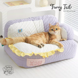 MIAOXIAOYUAN Taro Cheese Bread Pet Dog Cat Cushion Warm Sofa Bedding