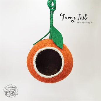Coconut Shell Pet Bird Parrot Small Pets Nest Rattan Hanging House
