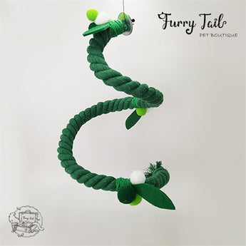Pet Bird Parrot Playing Toy Stand Hanging Climbing Rope