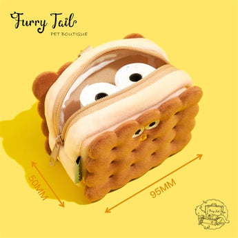 Purlab Cookie Biscuit Dog Waste Bag Holder Backpack Pick-Up Bag