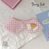 Rainbow/Bear Plaid Dog Cat Small Pet Bib Cape Accessories Bandana