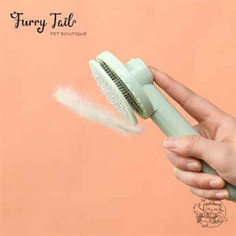 Multi-color Pet Dog Cat Self-Clean Slicker Grooming Comb Brush