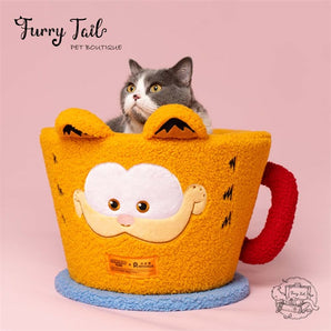 PETSVILLE Garfield Style Cocoa Cup Rotating Cat Climbing Stand