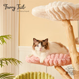 Cmisstree - Flower Wood Multi-layered Cat Tree Climber Scratching Post