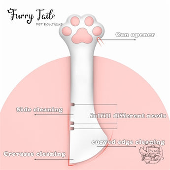 Silicone Paw Shape Multi-functional Pet Can Food Opener Spoon