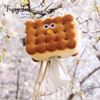 Purlab Cookie Biscuit Dog Waste Bag Holder Backpack Pick-Up Bag