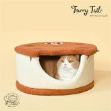 Purlab Cookie Biscuit Semi-enclosed Pet Dog Cat Bedding House