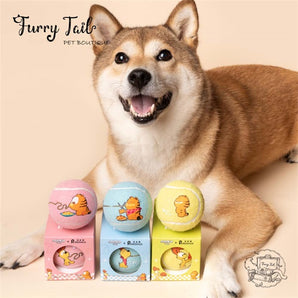 PETSVILLE Garfield Style Pet Dog Cat Interactive Toy - Garfield Cute Tennis Ball