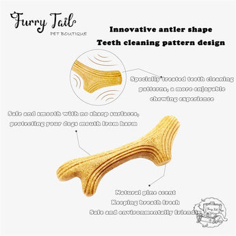 GIGWI Wooden Antler Dog Chew Toy
