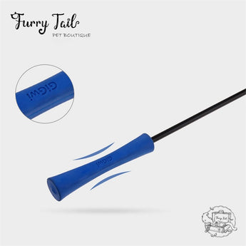 GIGWI Interactive Cat Feather Teaser Wand Toy TPR handle