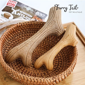 GIGWI Wooden Antler Dog Chew Toy