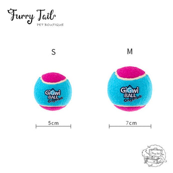 GIGWI Interactive Pet Toys High Bouncy Squeaky Tennis balls 3PCS