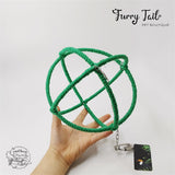 Pet Bird Parrot Playing Toy Stand Hanging Rope Swing Ring Ball