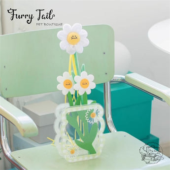 Purlab Multi-Color Cat Interactive Teaser Wand Toys