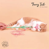 Purlab Multi-Color Cat Interactive Teaser Wand Toys