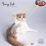 Purlab Multi-Color Cat Interactive Teaser Wand Toys