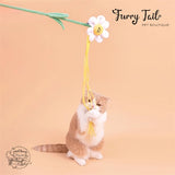 Purlab Multi-Color Cat Interactive Teaser Wand Toys