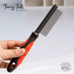 Pet Grooming Self-Clean Slicker Fine Flea Comb Porcupine Brush