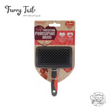 Pet Grooming Self-Clean Slicker Fine Flea Comb Porcupine Brush