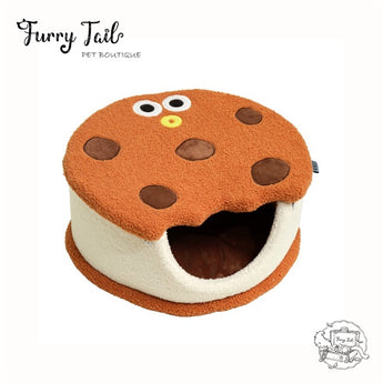 Purlab Cookie Biscuit Semi-enclosed Pet Dog Cat Bedding House
