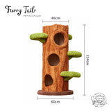 Cmisstree - Tree Hollow Wood Cat Tree Climber Scratching Post Series