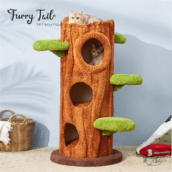 Cmisstree - Tree Hollow Wood Cat Tree Climber Scratching Post Series