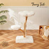 Cmisstree - Cloud Wood Cat Tree Climber Scratching Post Hanging Hammock