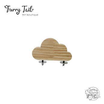 Cloud shape Pet Bird Parrot Chinchilla Wood Perch Stand Toy Platform