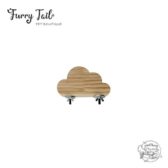 Cloud shape Pet Bird Parrot Chinchilla Wood Perch Stand Toy Platform