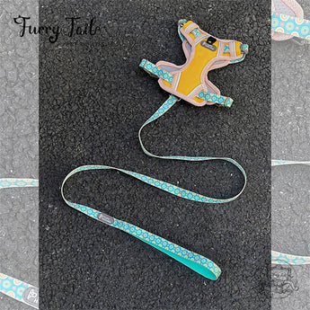 Tuffhound Lightweight Night Glow Large Dog Harness & Leash Set