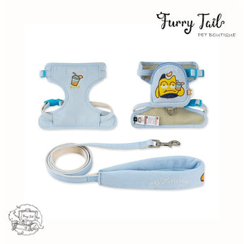 Touchdog Little Monster Pet Dog Cat Harness & Leash With Backpack