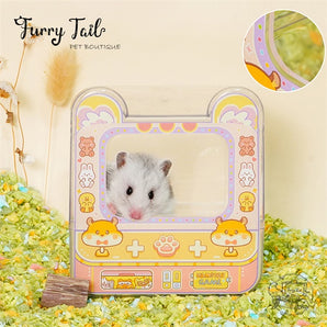 Cute Acrylic Small Pet Hamster Digging Box Bathroom