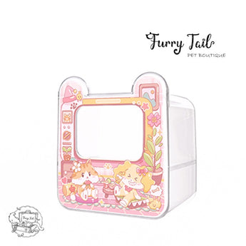 Cute Acrylic Small Pet Hamster Digging Box Bathroom
